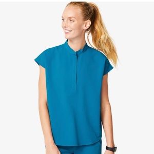 FIGS Rafaela Scrub Top (Alps Blue)